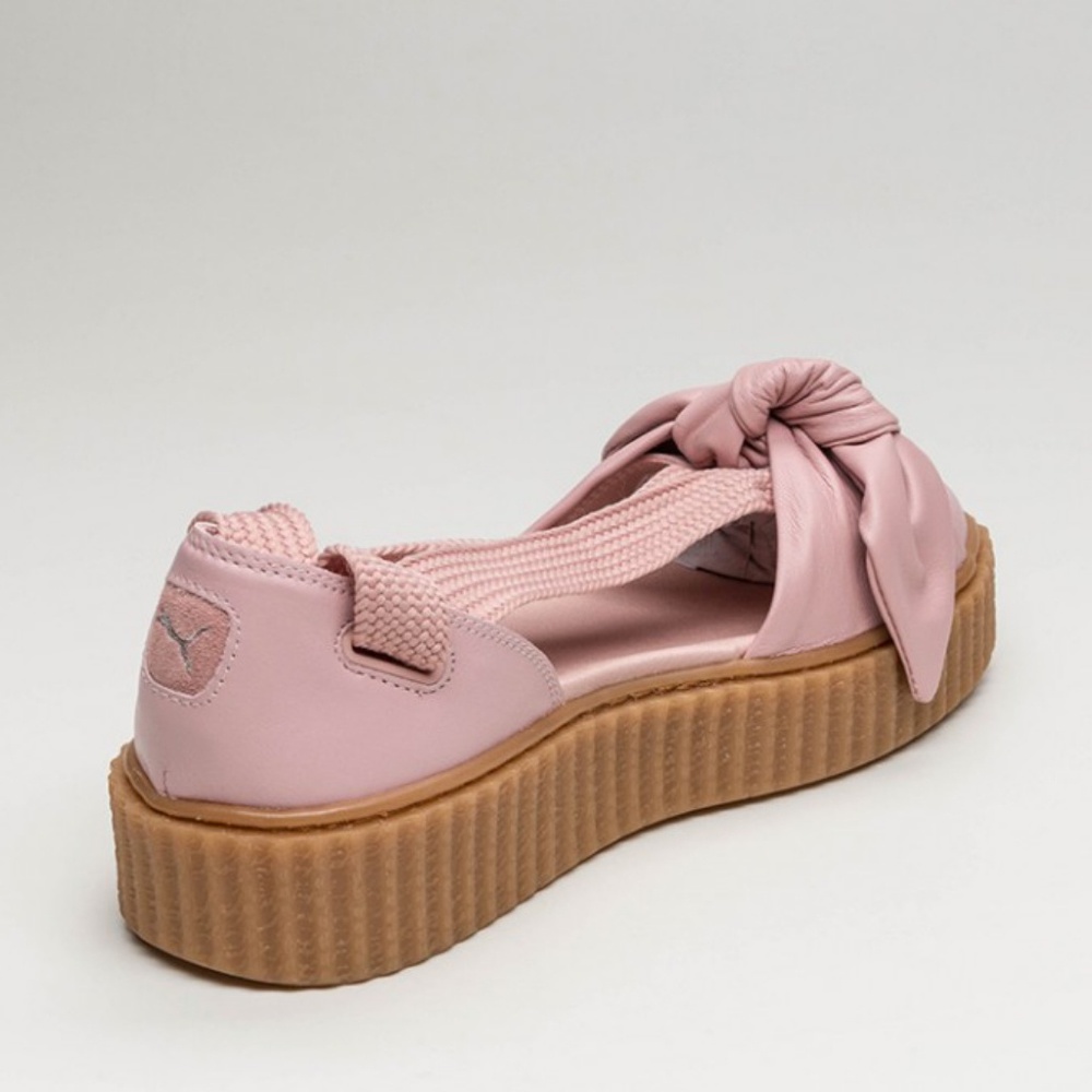 🆕️ Fenty Puma Creeper bow Ankle Tie platform flatform Sandal shoes Rhianna Boho - Picture 4 of 8